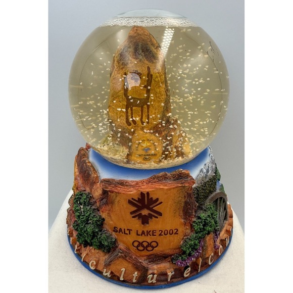 Other - Salt Lake City 2002 Olympic Winter Games Snow Globe Rare Vintage Southwestern